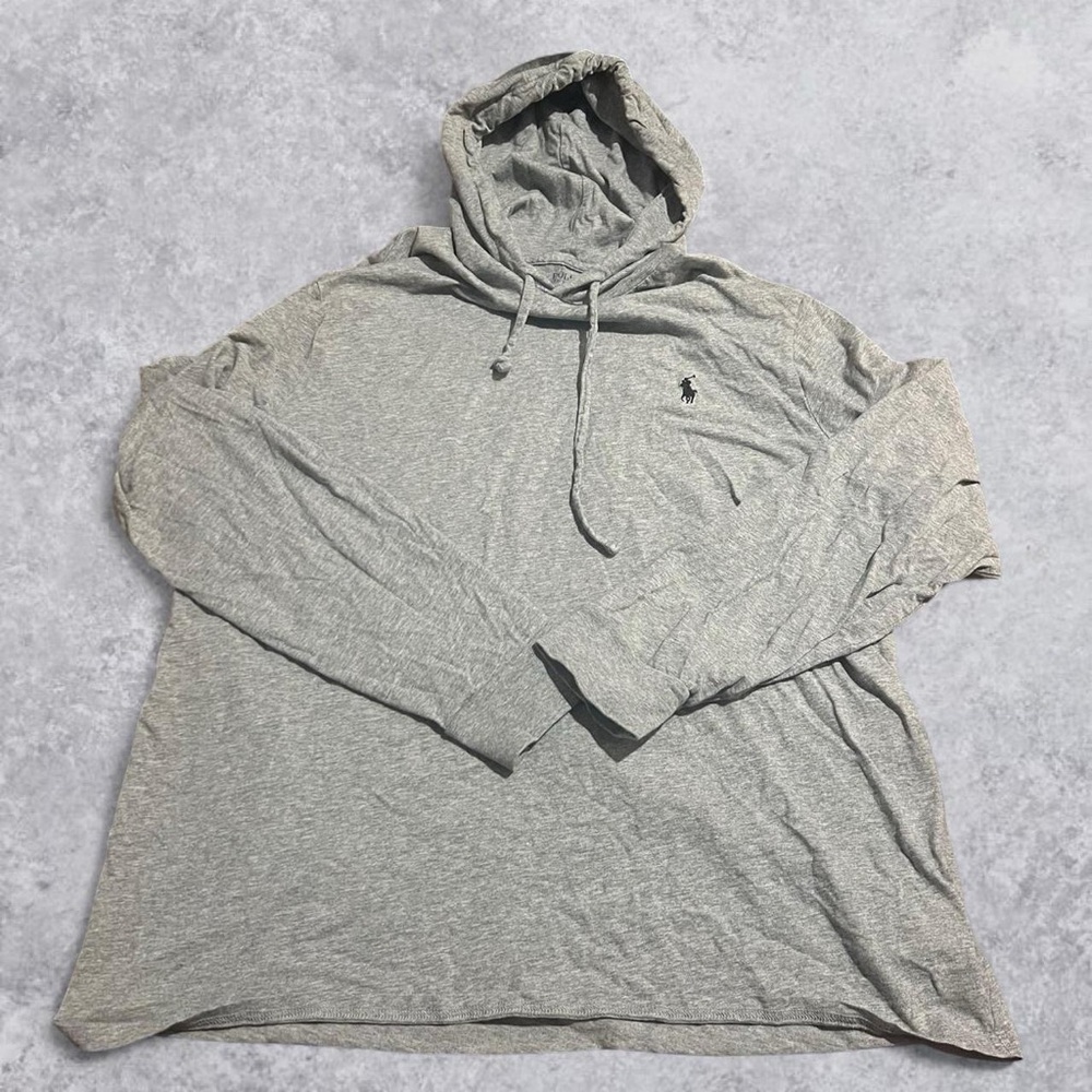 Polo Ralph Lauren Lightweight Grey Hoodie Mens XL